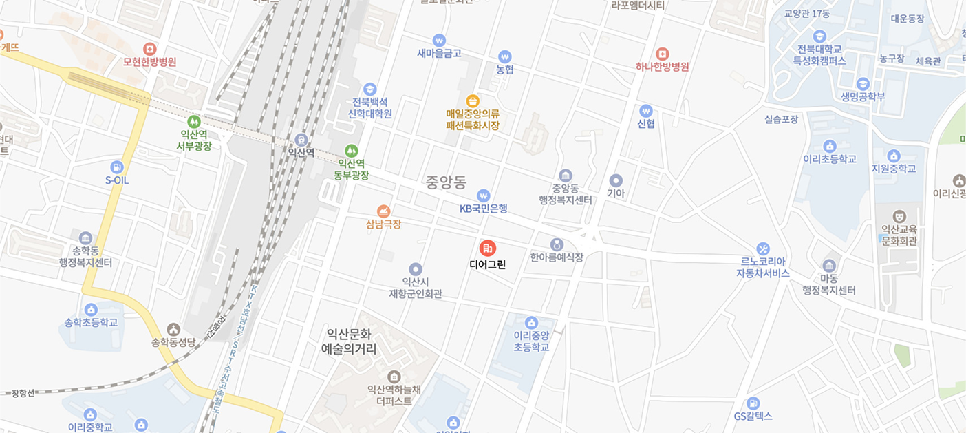 익산 본사 지도